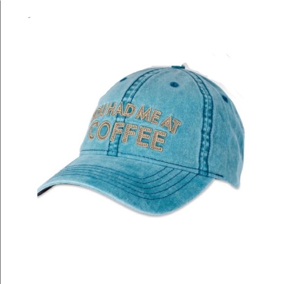 “You Had Me At Coffee” Baseball Cap - Picture 4 of 9